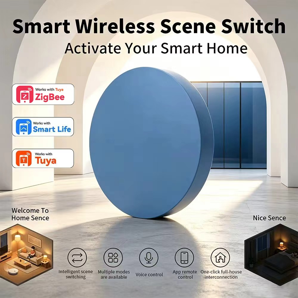 Smart Relay Tuya - Zigbee Smart Scene Push Button Compatible