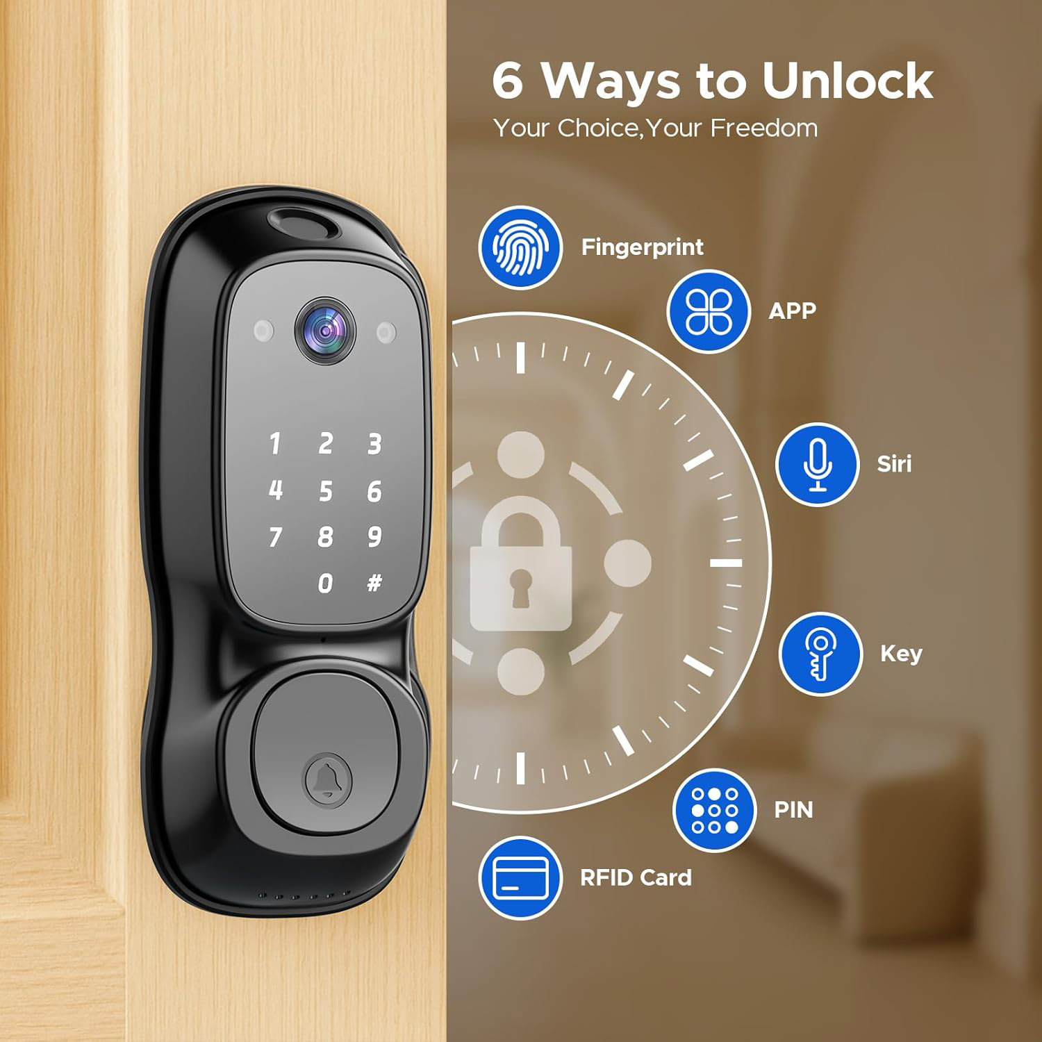 Tuya Wifi Smart Door Lock ‎Cam - Tuya Smart 评论和价格