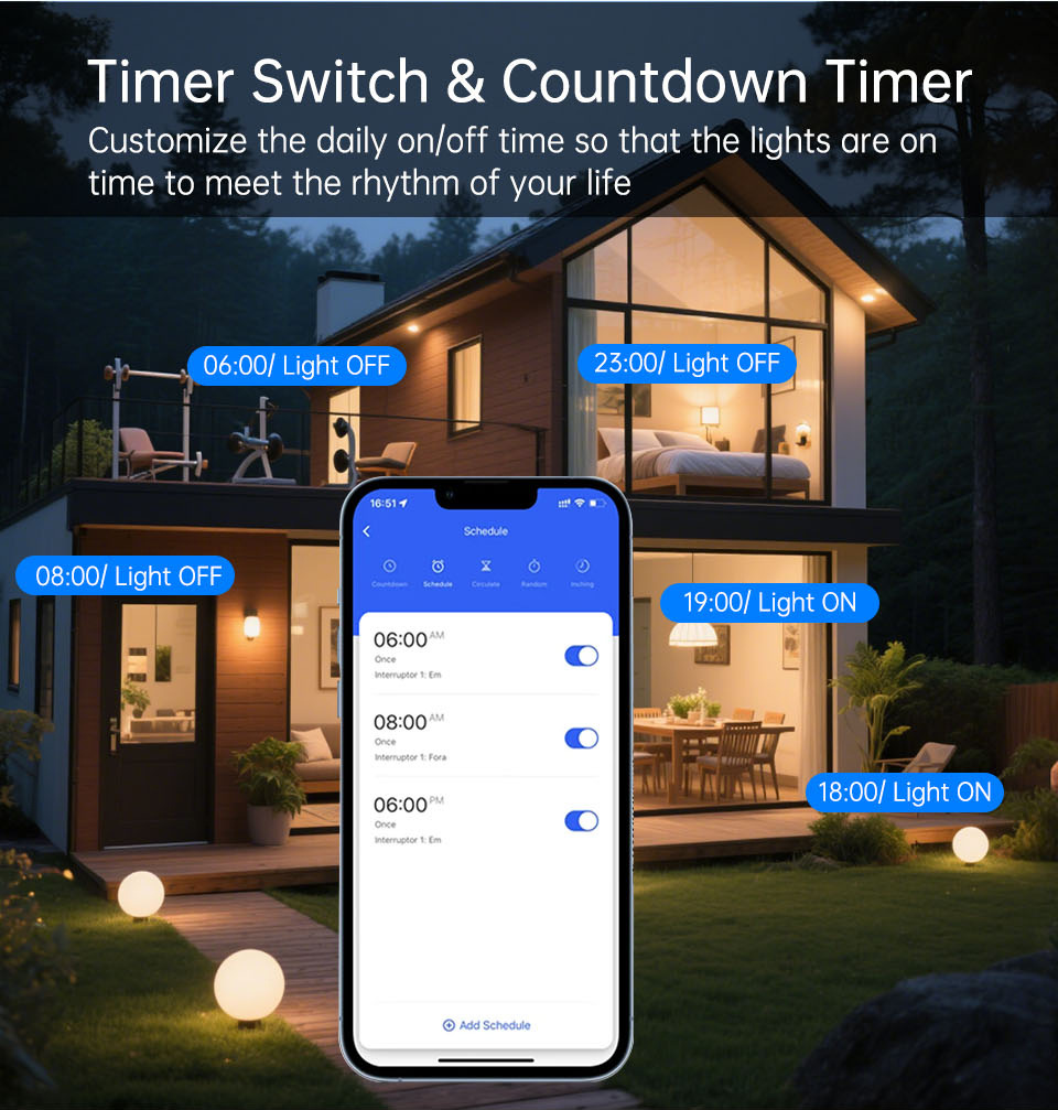 WiFi RF 433mhz Touch Wall Ligh - Smart Relay Tuya 评论和价格