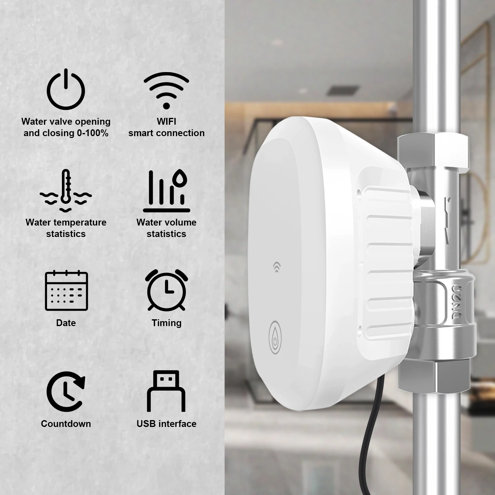Water Valve WiFi Smart Control - Home Assistant Tuya 评论和价格