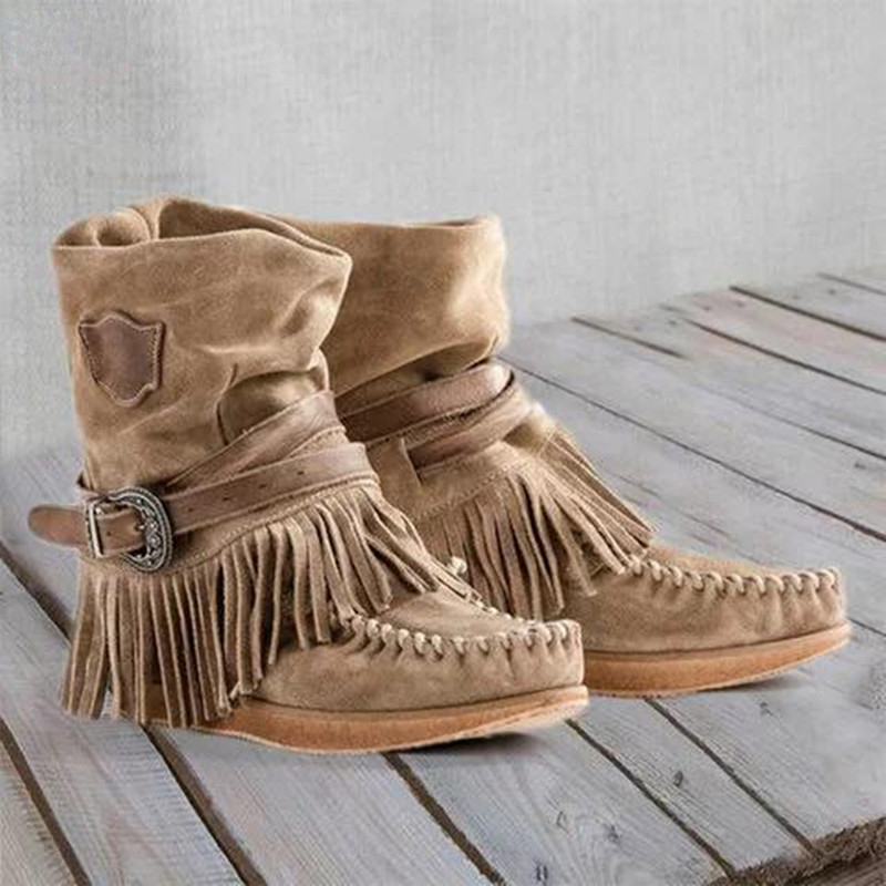Retro Tassel Women's Boots Sid - Tasmota 评论和价格