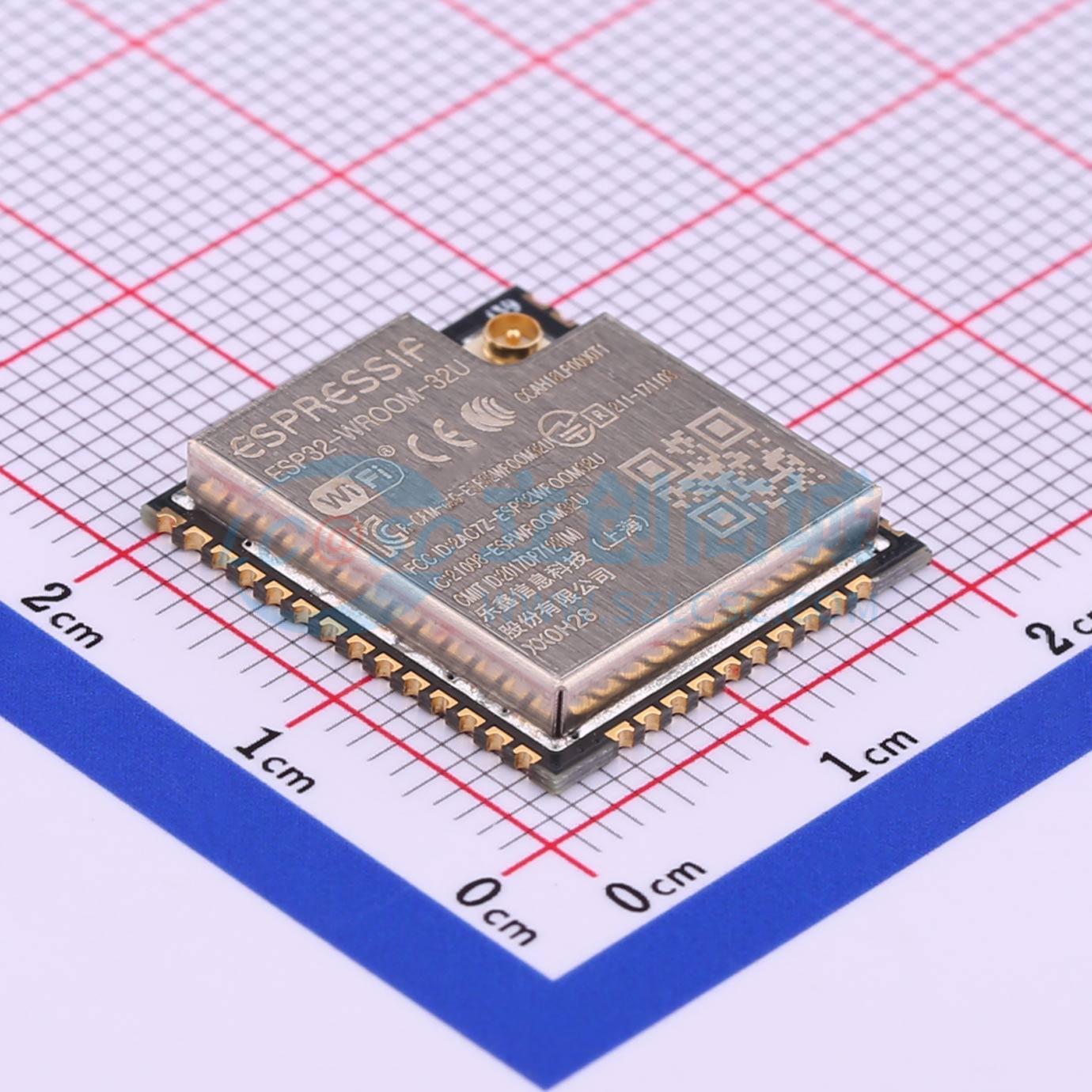 3pcs ESP32-WROOM-32U-N16 SMD 1 - Smart Home Module Iot 评论和价格