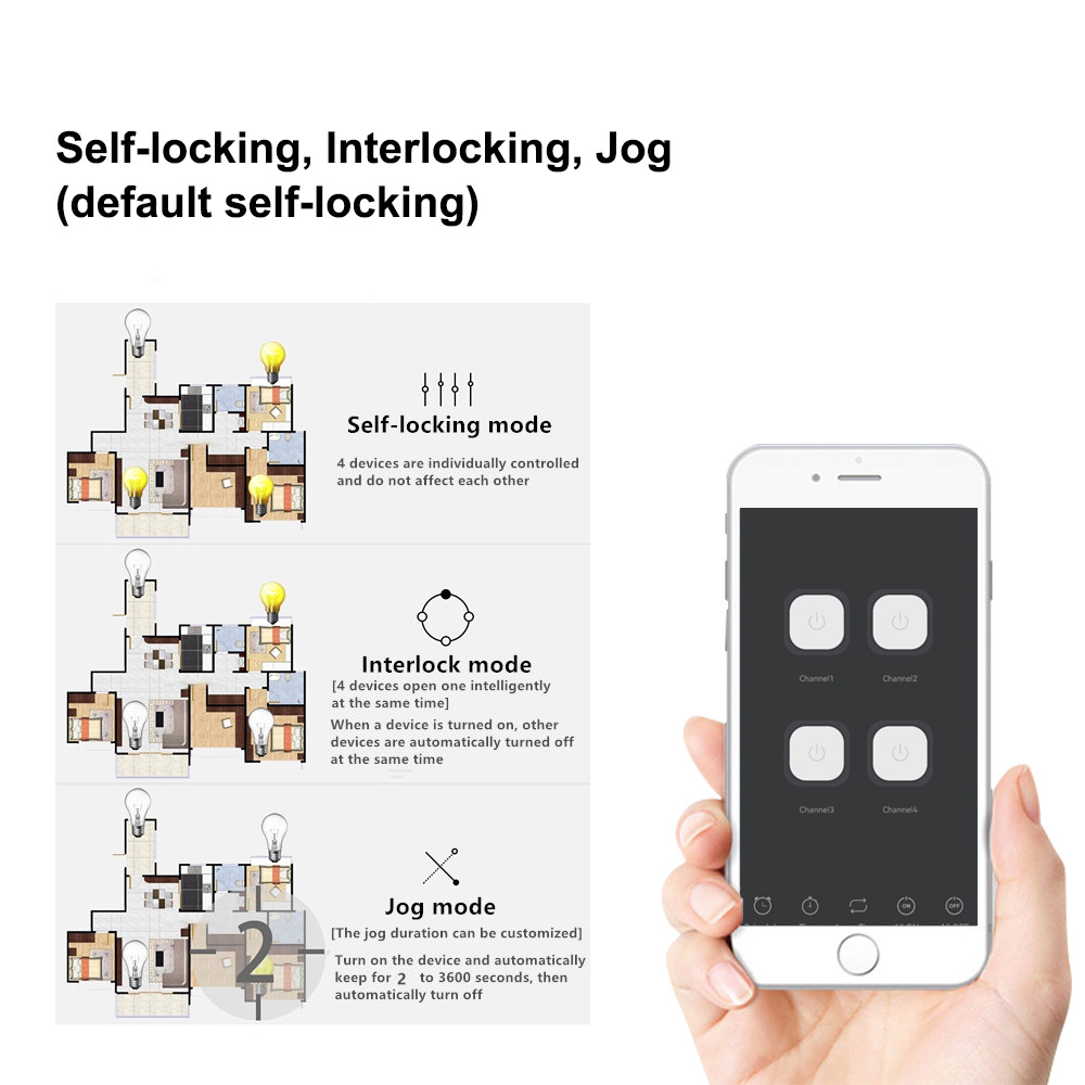 4CH Smart WiFi Relay Module Dr - Tuya 4 Channel 评论和价格