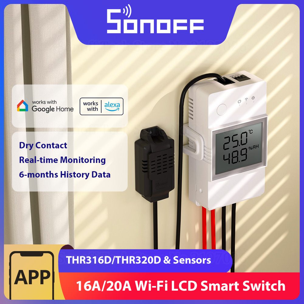 SONOFF THR316D/THR320D Tempera - Sonoff Basic 评论和价格
