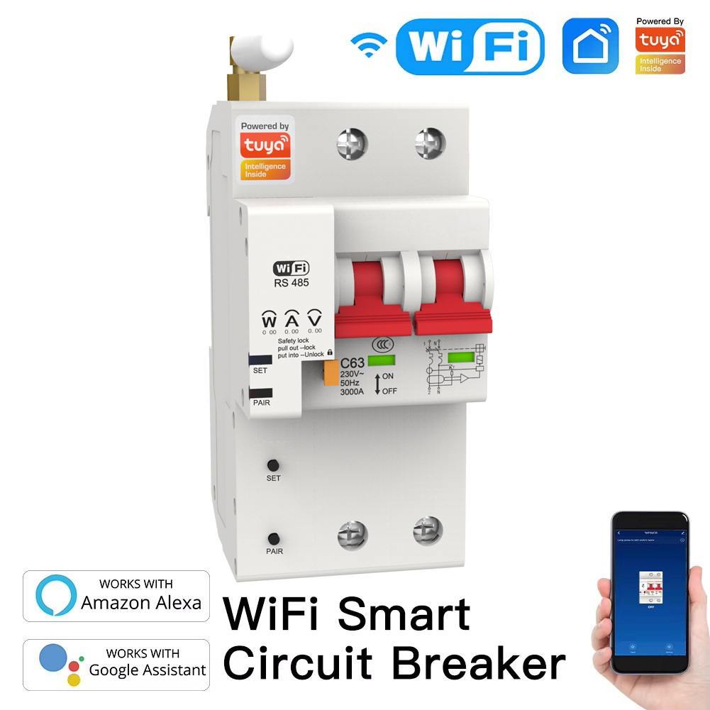 Smart Wifi Circuit Breaker 2P  - Tuya Smart 评论和价格