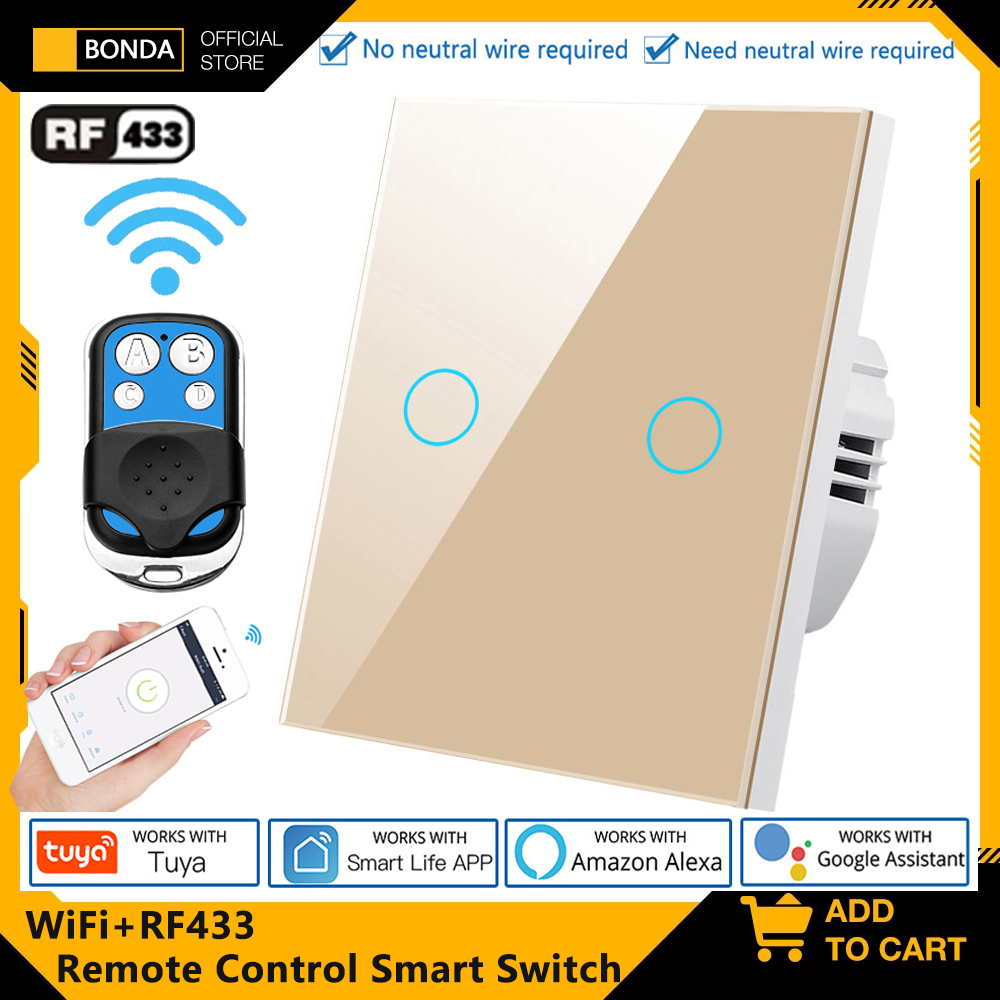 Tuya EU WiFi+RF433 Smart Remot - Smart Relay Tuya 评论和价格