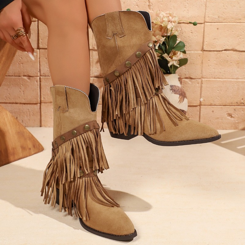 Vintage Tassel Trousers Bootie - Tasmota 评论和价格